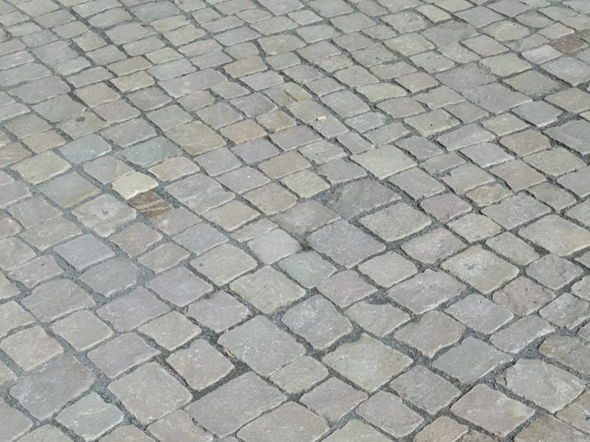 Passee Pflaster aus Bergischer Grauwacke - BGS GmbH